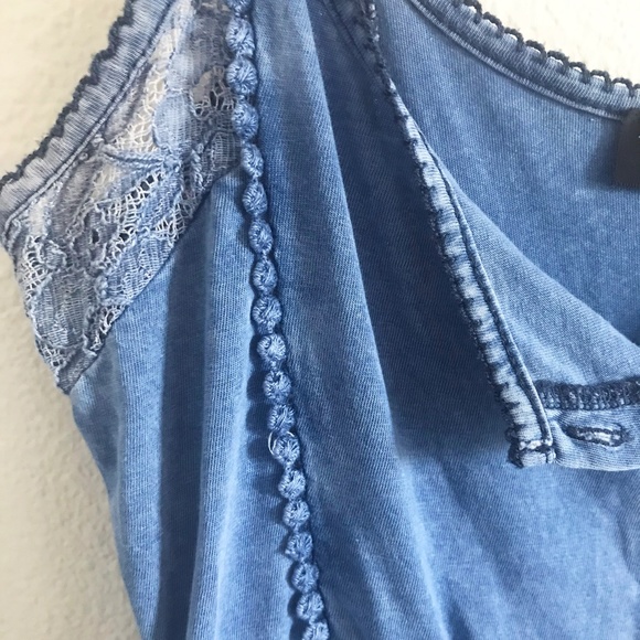 TOPSHOP Blue Picnic Dress - Picture 2 of 7